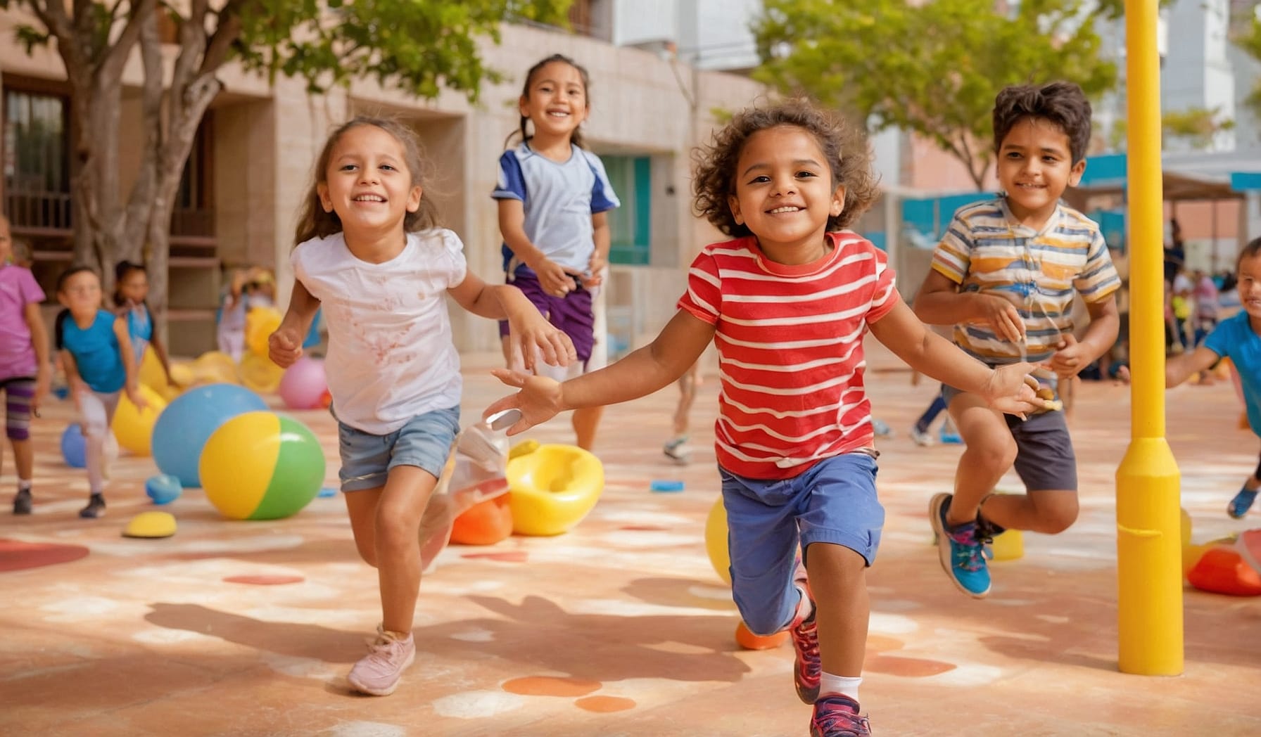 Niños en actividades terapeúticas