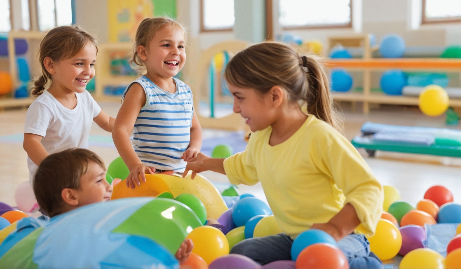 Centro infantil colorido