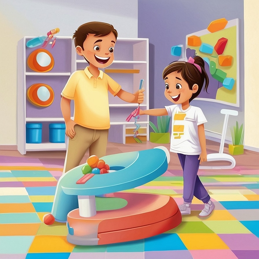 Psicólogo ayudando a un niño