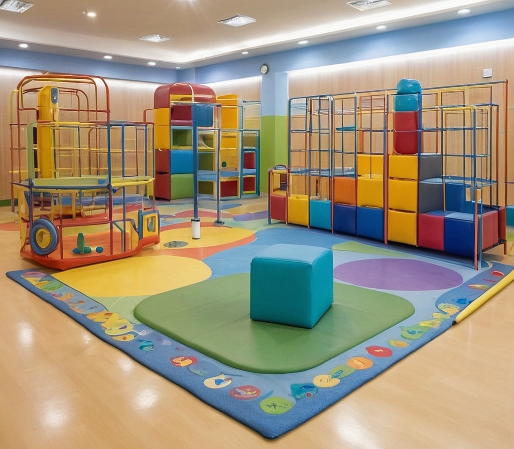 Niños jugando en terapia sensorial