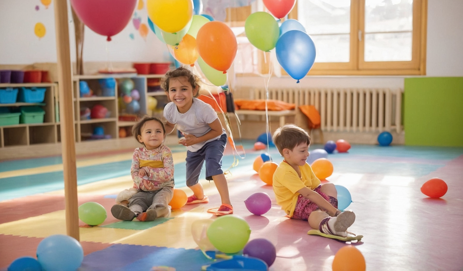 Niños felices en terapia